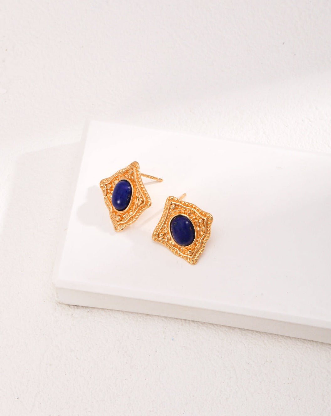 Aphrodite's Sapphire Elegance Earrings - Solene Paris concept store