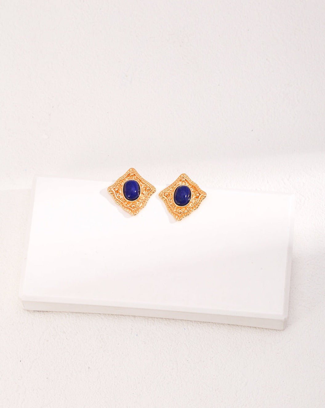 Aphrodite's Sapphire Elegance Earrings - Solene Paris concept store