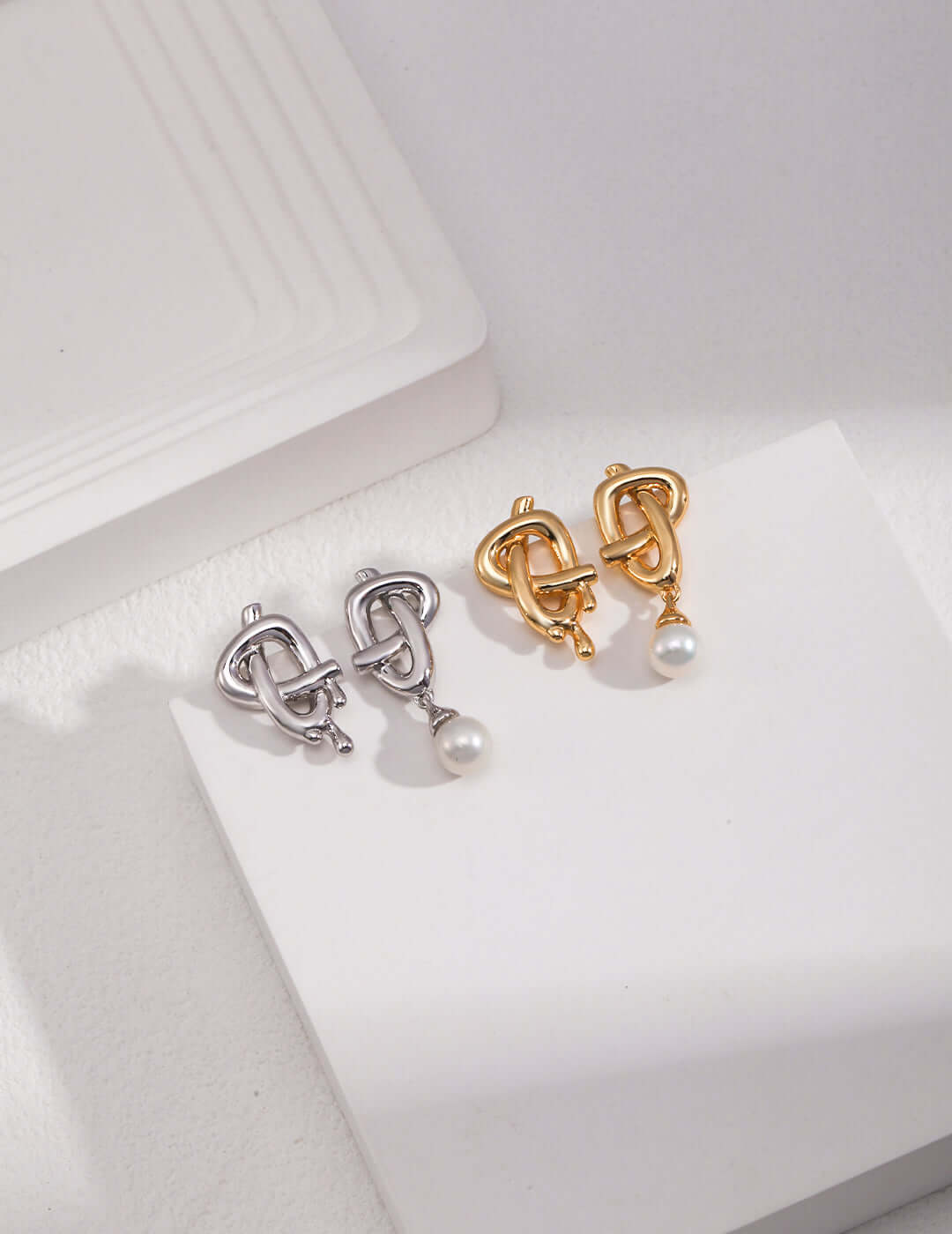 Bowknot Romance Silver Earrings - Solene Paris concept store