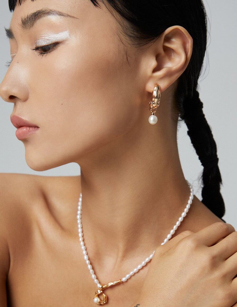 Élégance de Soie et des Perles earrings - Solene Paris concept store