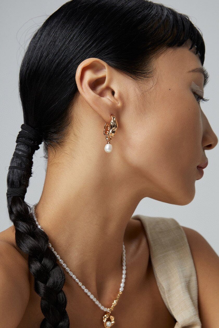 Élégance de Soie et des Perles earrings - Solene Paris concept store