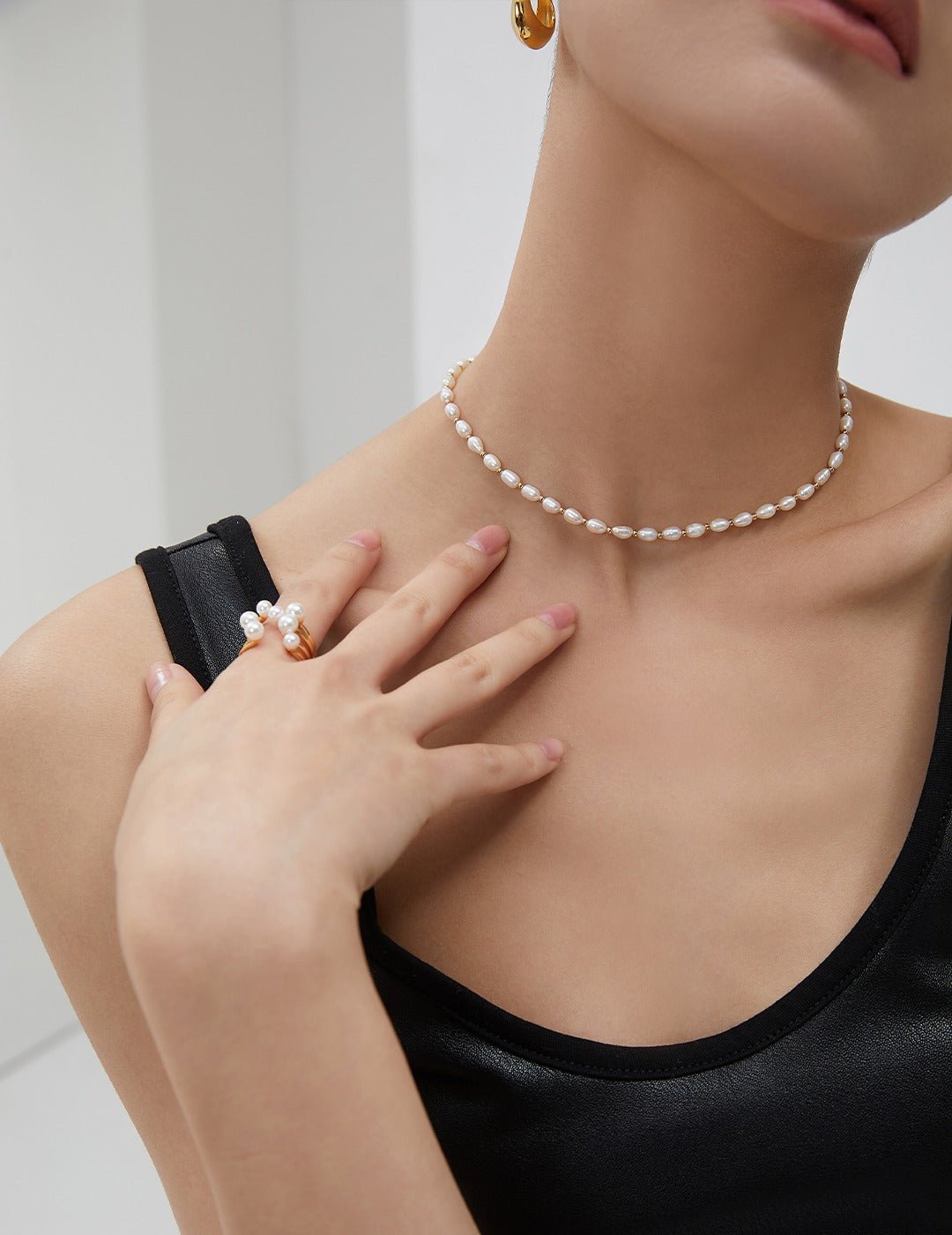 Pearl Pizzazz Vintage Choker Necklace - Solene Paris concept store