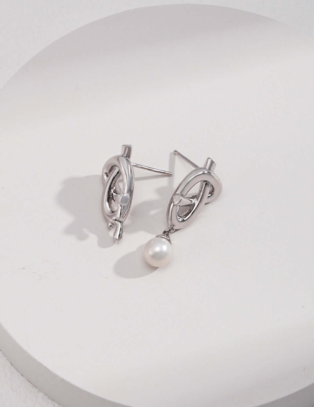 Bowknot Romance Silver Earrings