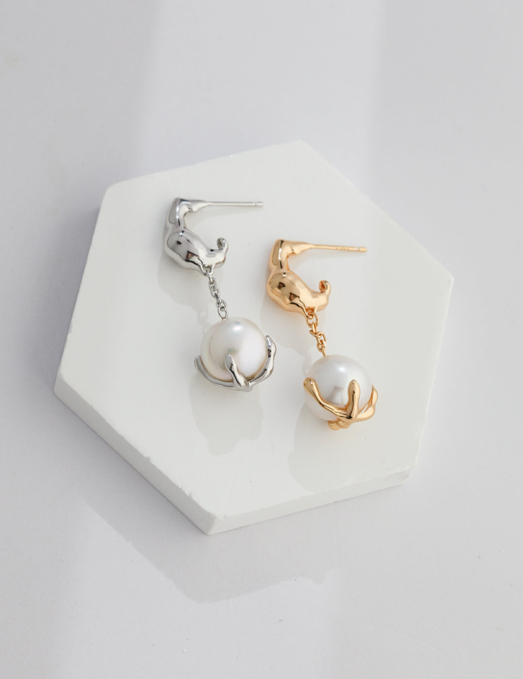 Juno's Radiant Ensemble Pearl Earrings