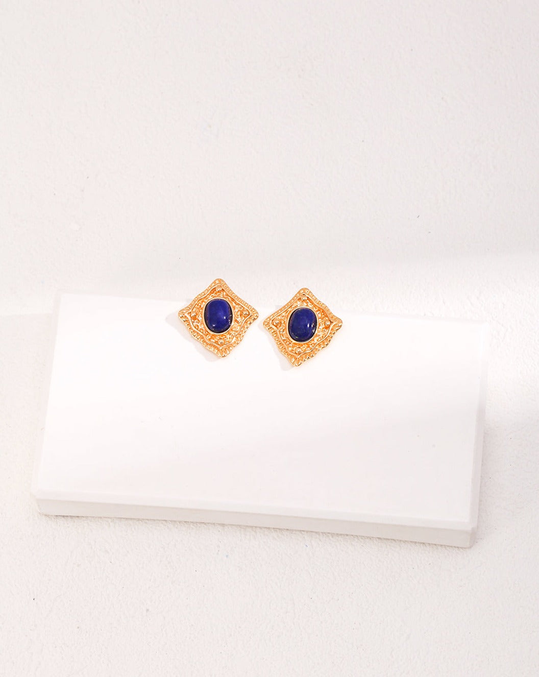 Aphrodite's Sapphire Elegance Earrings