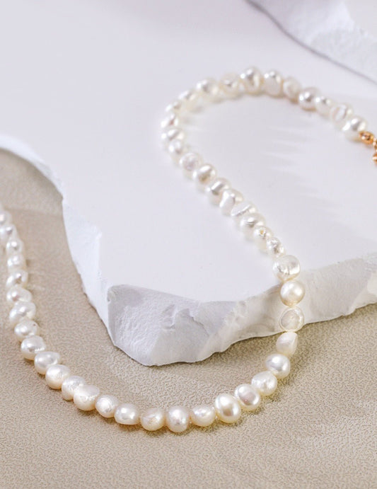 L'Amour de Printemps Baroque Pearl Necklace - Solene Paris concept store